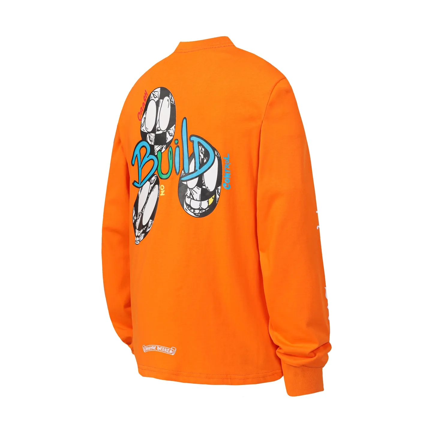 P160 Cross-border model. Those who pursue quality should not place an order. -Chrome Hearts/Chrome Hearts Sanskrit graffiti spoof printed popular long-sleeved T-shirt -High weight, high density and high quality. The wool is soft, delicate and skin-friendly. It feels soft and silky. It has excellent warmth and skin-friendly properties.